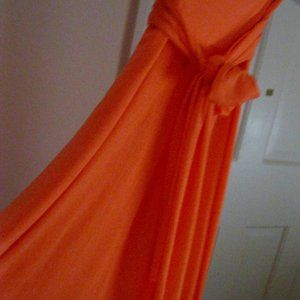 ELAN "BEAUTIFUL & SOFT PULL ON SKIRT/DRESS SIZE S CREAMSICLE ORANGE COLOR"